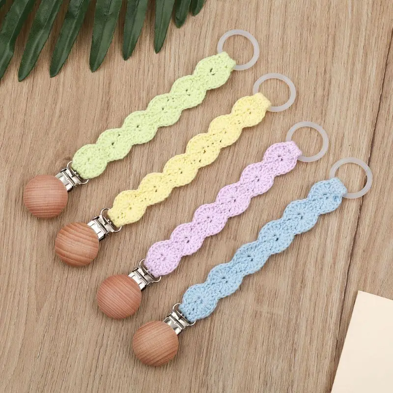 OOTDTY Crochet Pacifier Clip Baby Cotton Pacifier Chain for Newborn Teething Soother Chew Dummy Clips Handmade
OOTDTY Crochet Pacifier Clip Baby Cotton Pacifier Chain for Newborn Teething Soother Chew Dummy Clips Handmade
