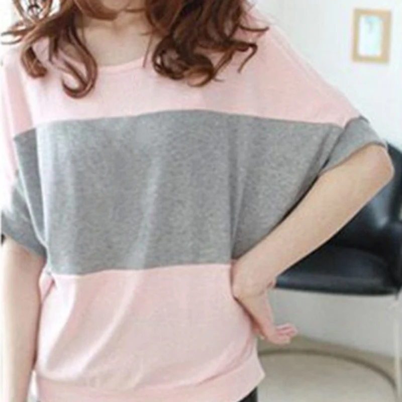 Женская свободная футболка с коротким рукавом летучая мышь, большие размеры
Женская свободная футболка с коротким рукавом летучая мышь, большие размеры