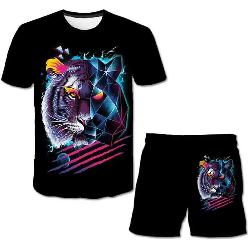 2021 Summer Tiger Clothes Kids Suit T Shirt And Short 3d Print Girls Boys Top+shorts 2pcs Sets Polyester Casual Funny Clothe
2021 Summer Tiger Clothes Kids Suit T Shirt And Short 3d Print Girls Boys Top+shorts 2pcs Sets Polyester Casual Funny Clothe