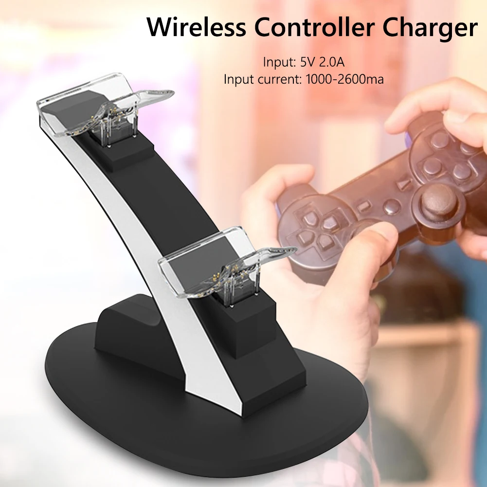 Game Controller Handle Dual Charger Dock for Sony PS5 Wireless Charging Power Cradle Desktop Stand Station 16.8 X 6.3 X 24.9 cm
Game Controller Handle Dual Charger Dock for Sony PS5 Wireless Charging Power Cradle Desktop Stand Station 16.8 X 6.3 X 24.9 cm
