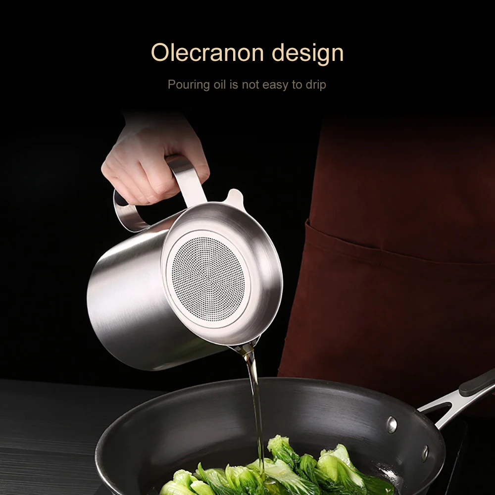 Multi-use Stainless Steel Gravy Oil Soup Fat Separator 1000/1500ml Grease Oiler Filter Strainer Bowl Home Kitchen Cooking Tools
Multi-use Stainless Steel Gravy Oil Soup Fat Separator 1000/1500ml Grease Oiler Filter Strainer Bowl Home Kitchen Cooking Tools