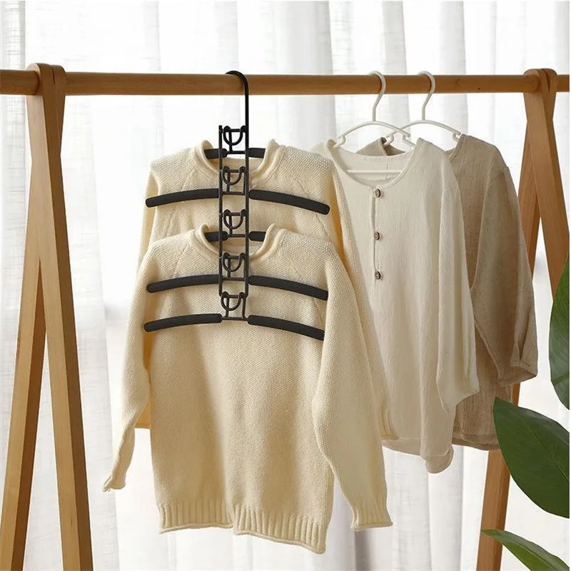 5 in 1 Clothes Racks Multilayer Mental Anti Slip Space Saving Coat Clothing Hangers Multifunction Wardrobe Laundry Drying Rack
5 in 1 Clothes Racks Multilayer Mental Anti Slip Space Saving Coat Clothing Hangers Multifunction Wardrobe Laundry Drying Rack