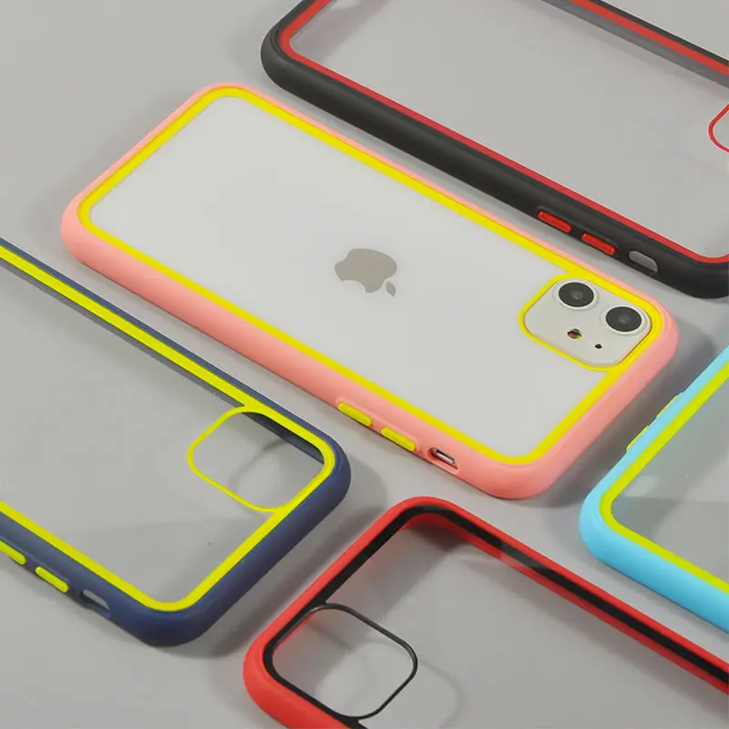 Прозрачный противоударный чехол бампер для телефона iPhone 11 Pro Max XR XS X 8 7 Plus мягкий