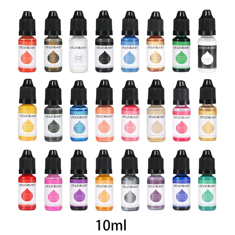 LXAE 24 Colors UV Epoxy Resin Colorant Ink Pigment Liquid Coloring Dye DIY Art Crafts Decorations Jewelry Pendant Handicrafts
LXAE 24 Colors UV Epoxy Resin Colorant Ink Pigment Liquid Coloring Dye DIY Art Crafts Decorations Jewelry Pendant Handicrafts