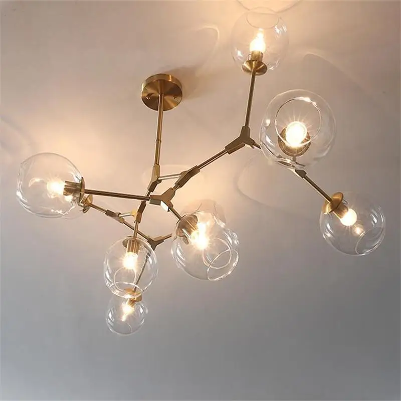 Nordic Glass led Chandelier Lighting Modern ball Hanging Lamp for Dining Room Kitchen Chandeliers Ceiling Lustre light fixture
Nordic Glass led Chandelier Lighting Modern ball Hanging Lamp for Dining Room Kitchen Chandeliers Ceiling Lustre light fixture