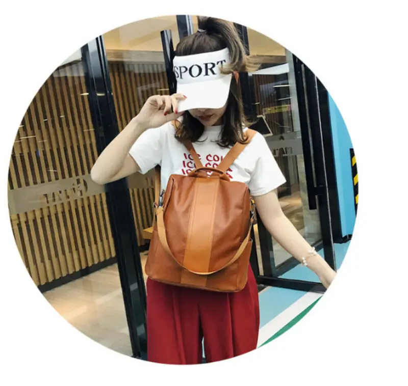 Women Backpacks Anti-theft PU Leather Backpack Female Double Shoulder Bag Travel Lightweight Casual Backpack School Bags
Women Backpacks Anti-theft PU Leather Backpack Female Double Shoulder Bag Travel Lightweight Casual Backpack School Bags