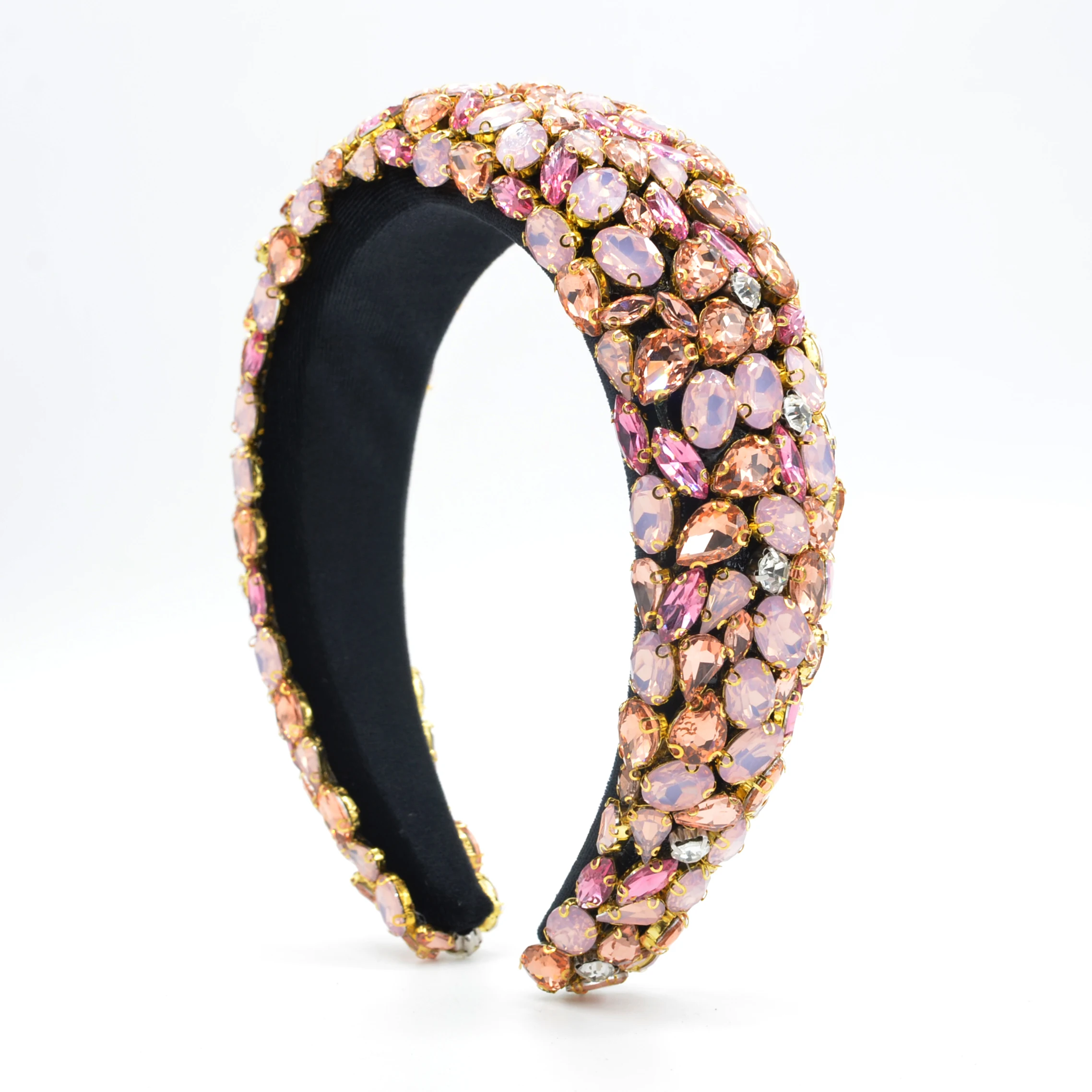 Gorgeous Baroque Hair Jewelry Bohemian Padded Crystal Crown Headbands Exaggerated Rhinestone Tiara Hairbands For Women Wedding
Gorgeous Baroque Hair Jewelry Bohemian Padded Crystal Crown Headbands Exaggerated Rhinestone Tiara Hairbands For Women Wedding