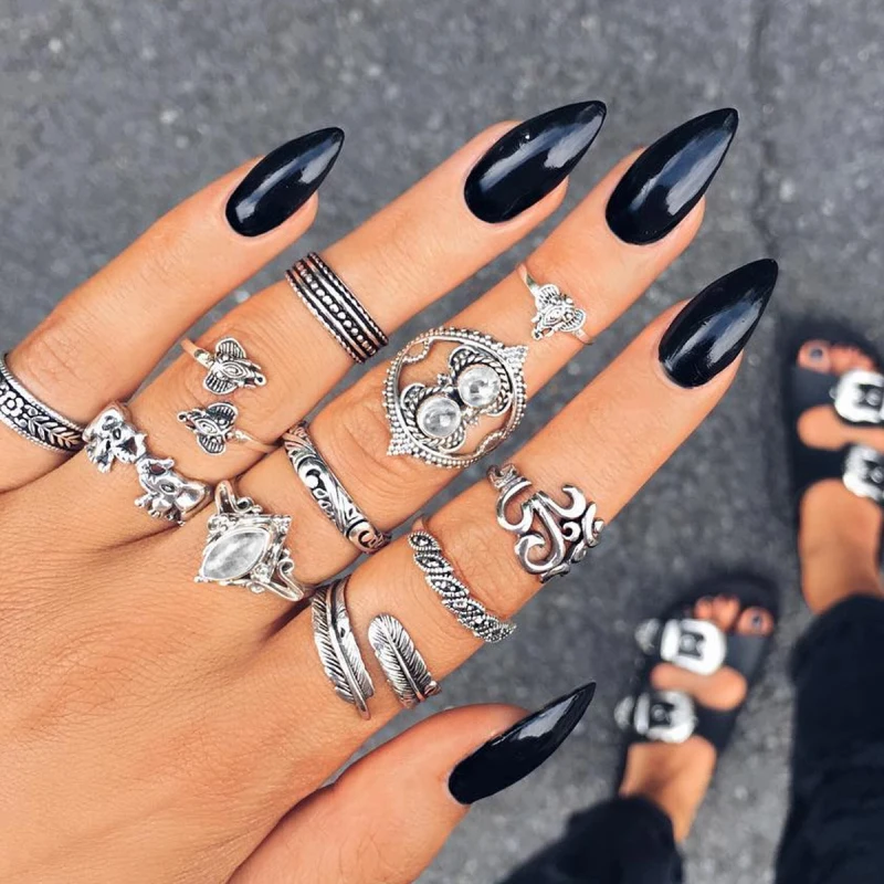 European and American retro rhinestone lotus leaf elephant bright ring 11 piece set combination joint ring rings set for women
European and American retro rhinestone lotus leaf elephant bright ring 11 piece set combination joint ring rings set for women