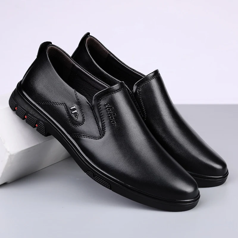 Loafer Summer Mens Comfortable Office Flats Genuine Leather Casual Dress Shoes Designer Black Brown Original Cowhide Men Loafers 
Loafer Summer Mens Comfortable Office Flats Genuine Leather Casual Dress Shoes Designer Black Brown Original Cowhide Men Loafers