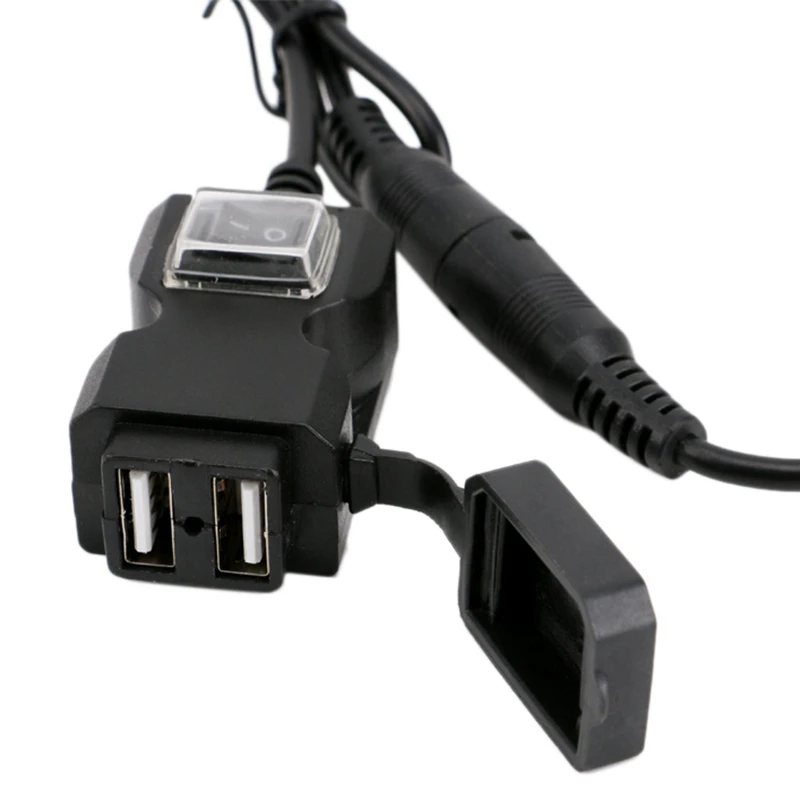 Motorcycle Dual USB 12-24V Waterproof Charger Motorbike Handlebar Phone Adapter Power Supply Socket with Power Switch
Motorcycle Dual USB 12-24V Waterproof Charger Motorbike Handlebar Phone Adapter Power Supply Socket with Power Switch