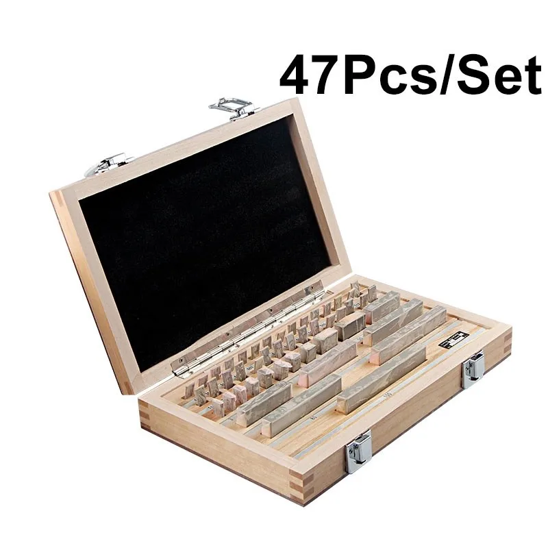 47Pcs/Set Block Gauge Level 1 Level 0 Inspection Block Gauge Metric Test Suitable For Caliper Block Measurement Tools
47Pcs/Set Block Gauge Level 1 Level 0 Inspection Block Gauge Metric Test Suitable For Caliper Block Measurement Tools