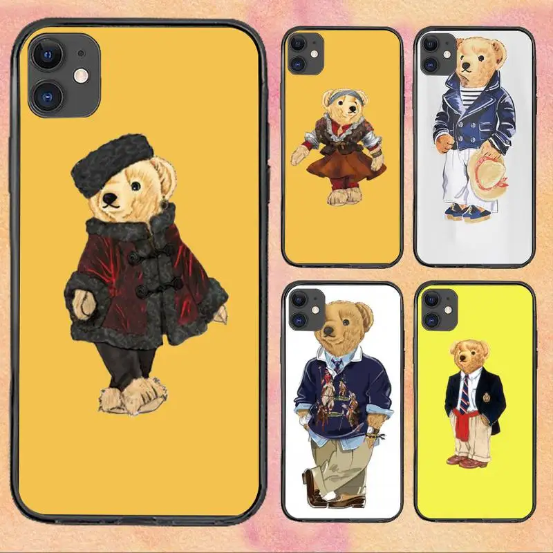 Fashion Brand Bear Phone Case For Iphone 5 SE 2020 6 6s 7 8 plus X Xr XS 11 12 Mini Pro Max Fundas Cover 
Fashion Brand Bear Phone Case For Iphone 5 SE 2020 6 6s 7 8 plus X Xr XS 11 12 Mini Pro Max Fundas Cover