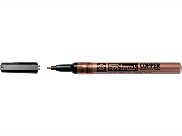 Маркер Sakura Pen-Touch Медный средний стержень 1.0мм | Канцтовары для офиса и дома