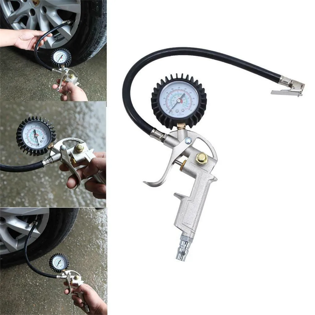 Universal Car Tyre Pressure Gauge Max Test 220Psi Tyre Tire Inflator Gun Round Dial Air Car Tools Accessories Dropshipping
Universal Car Tyre Pressure Gauge Max Test 220Psi Tyre Tire Inflator Gun Round Dial Air Car Tools Accessories Dropshipping