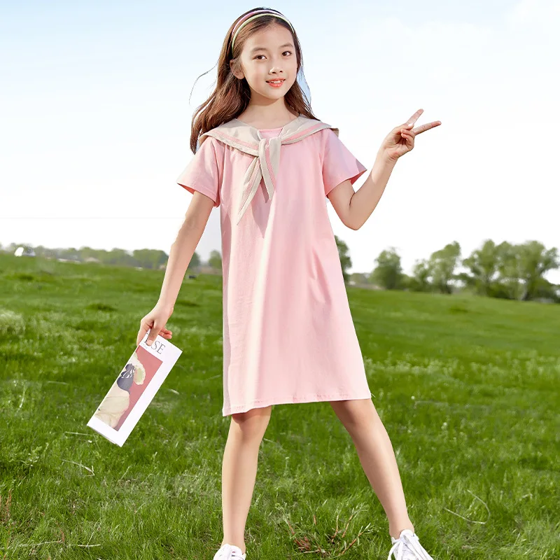 Black Pink Summer 2021 Big Girl Dress Short Sleeve T Shirts Dress For Girls Children Party Teenager Dress Costumes Kids Clothing
Black Pink Summer 2021 Big Girl Dress Short Sleeve T Shirts Dress For Girls Children Party Teenager Dress Costumes Kids Clothing