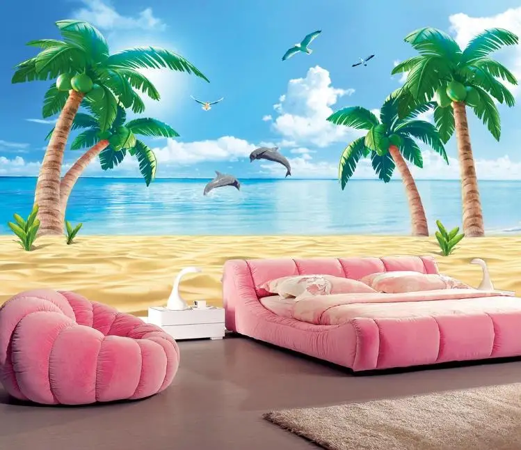 Custom Wallpaper HD beach coconut tree background TV Sofa Background wall 3d Wallpaper living room Bedroom Murals
Custom Wallpaper HD beach coconut tree background TV Sofa Background wall 3d Wallpaper living room Bedroom Murals