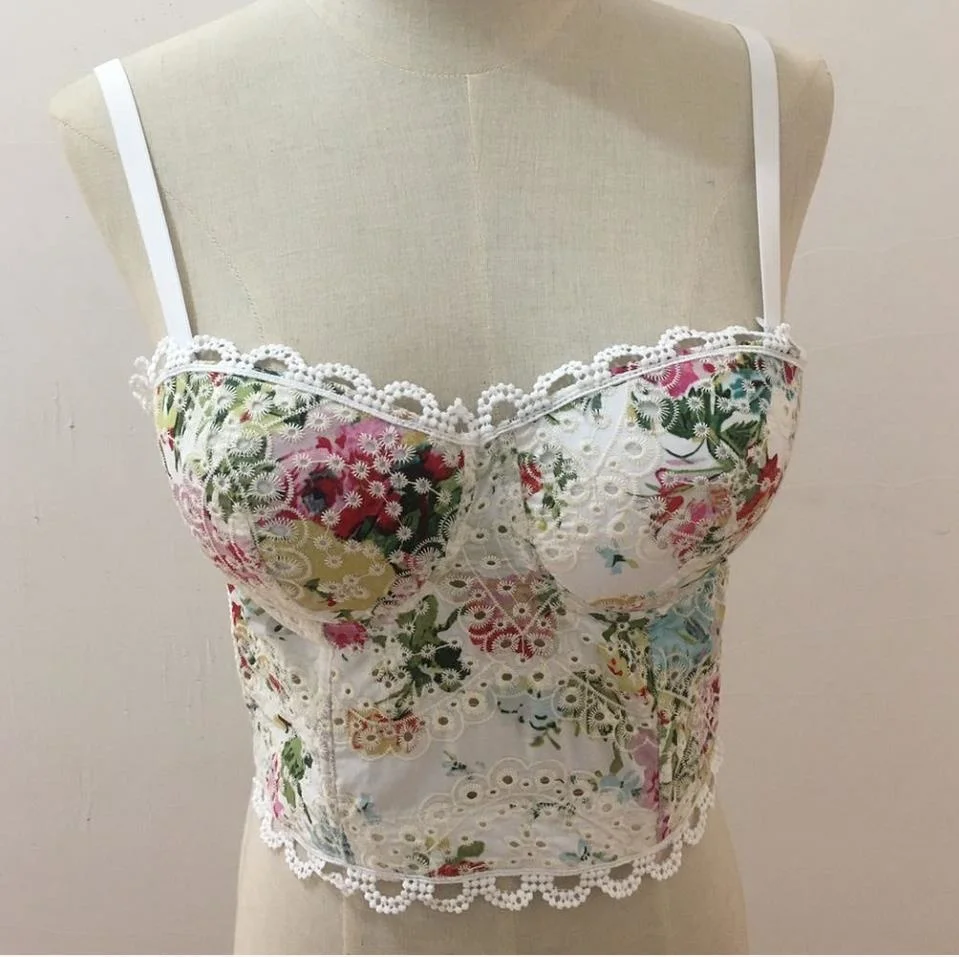 Sweet youth printed cotton tops Women Sexy Summer Palm & Floral Print Push Up Bralet Women's Bustier Bra Cropped Tops
Sweet youth printed cotton tops Women Sexy Summer Palm & Floral Print Push Up Bralet Women's Bustier Bra Cropped Tops