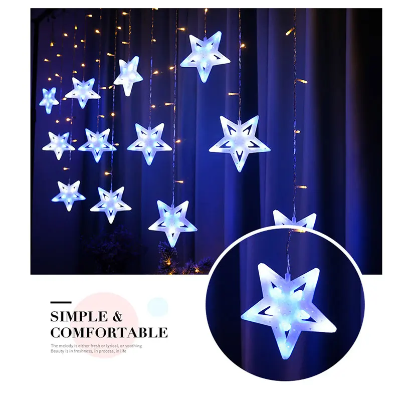 Christmas Decorative Light 2.5M Star Fairy Garland Light LED Star String Lights for Curtain Wedding Home Party Garden Decoration
Christmas Decorative Light 2.5M Star Fairy Garland Light LED Star String Lights for Curtain Wedding Home Party Garden Decoration