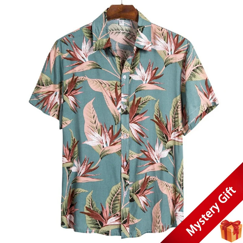 Men Floral Print Button Up Shirt Summer Hawaiian Resort Style Cotton Short Sleeve Lapel Casual Tops Plus Size Streetwear Shirts
Men Floral Print Button Up Shirt Summer Hawaiian Resort Style Cotton Short Sleeve Lapel Casual Tops Plus Size Streetwear Shirts