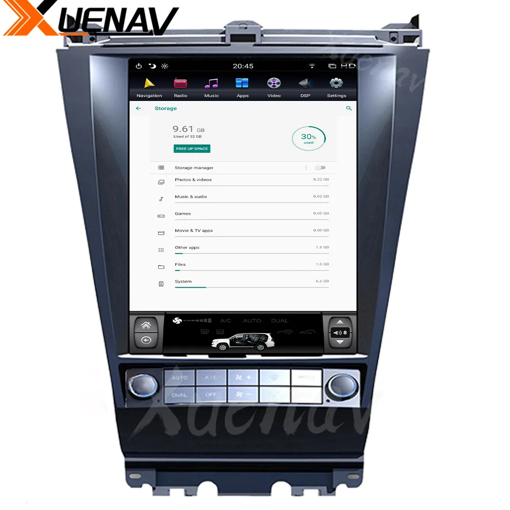 XUENAV 12.1 Inch Car Radio DVD Player Vertical Screen Support Carplay Pure Around View Camera For-HONDA For-ACCORD 7 2002-2007
XUENAV 12.1 Inch Car Radio DVD Player Vertical Screen Support Carplay Pure Around View Camera For-HONDA For-ACCORD 7 2002-2007