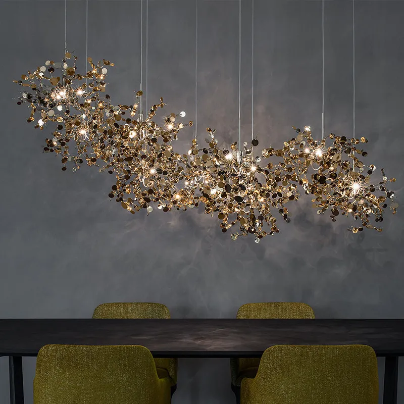 Modern Pendant Lights Stainless Steel Dining Room Led Lamps Living Attic Interior Decoration Mirror Silver Chandelier
Modern Pendant Lights Stainless Steel Dining Room Led Lamps Living Attic Interior Decoration Mirror Silver Chandelier