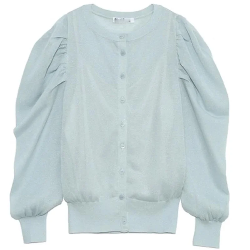 2021 Temperament Chic Cardigan Women Japanese Sweet Puff Sleeve Coats O-Neck Long Sleeve Knitted Tops +solid Slip Vest 82670
2021 Temperament Chic Cardigan Women Japanese Sweet Puff Sleeve Coats O-Neck Long Sleeve Knitted Tops +solid Slip Vest 82670
