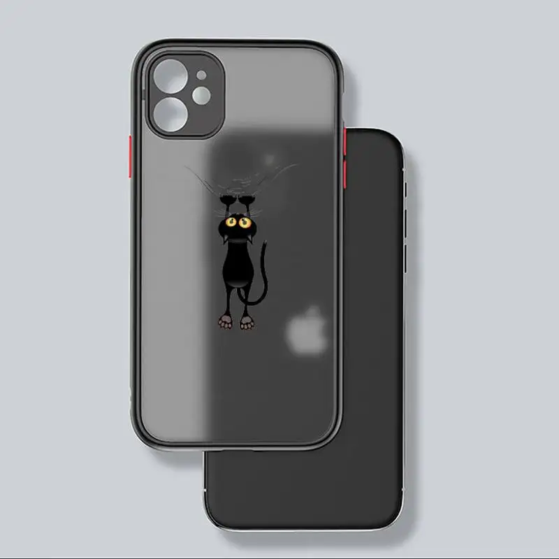 Black Cat Phone Case matte transparent For iphone 7 8 11 12 plus mini x xs xr pro max cover Anti-fall mobile cover
Black Cat Phone Case matte transparent For iphone 7 8 11 12 plus mini x xs xr pro max cover Anti-fall mobile cover