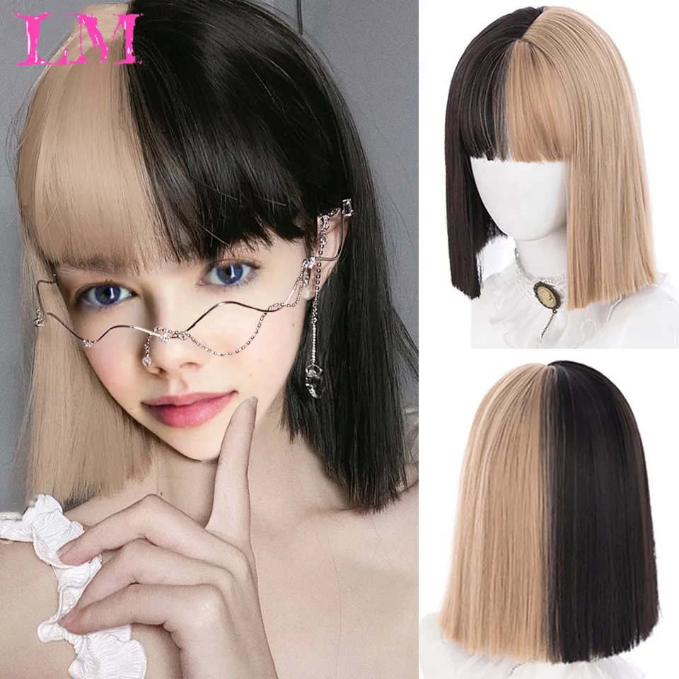 LM Lolita Wig Female Long Hair Gradient Long Curly Hair Grey Blue Color Fake Hair With Bangs Cosplay Water Wave Synthetic Hair
LM Lolita Wig Female Long Hair Gradient Long Curly Hair Grey Blue Color Fake Hair With Bangs Cosplay Water Wave Synthetic Hair