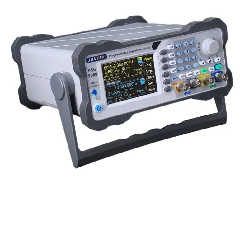 PSG9080 2-канальный Программируемый генератор произвольных волн, источник сигнала, модуляция, амплитудно-модуляционная частота 
PSG9080 2-канальный Программируемый генератор произвольных волн, источник сигнала, модуляция, амплитудно-модуляционная частота