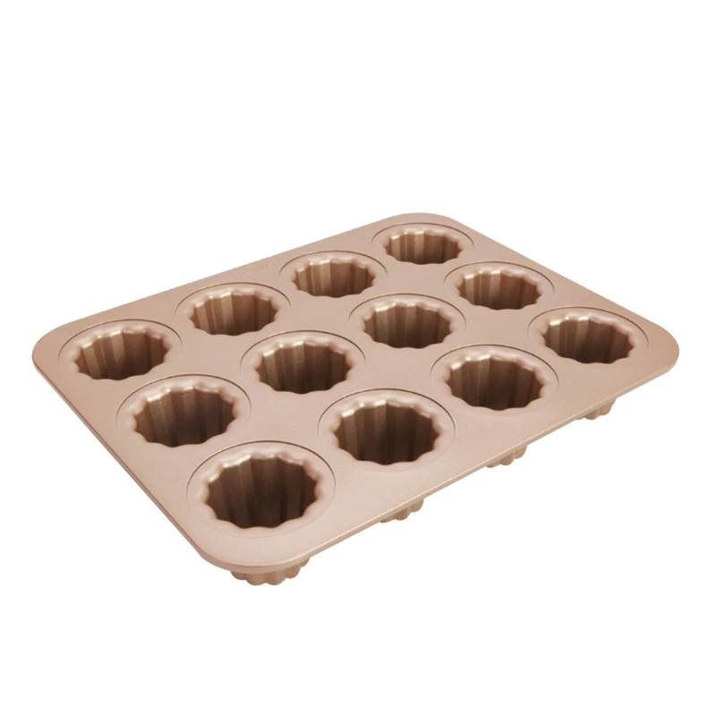 P8DE 12-Cavity Non-Stick Cannelel Pans Muffin Bakeware Carbon Steel for Oven Baking Cup Cake Traditional Pastry Dessert Tools
P8DE 12-Cavity Non-Stick Cannelel Pans Muffin Bakeware Carbon Steel for Oven Baking Cup Cake Traditional Pastry Dessert Tools