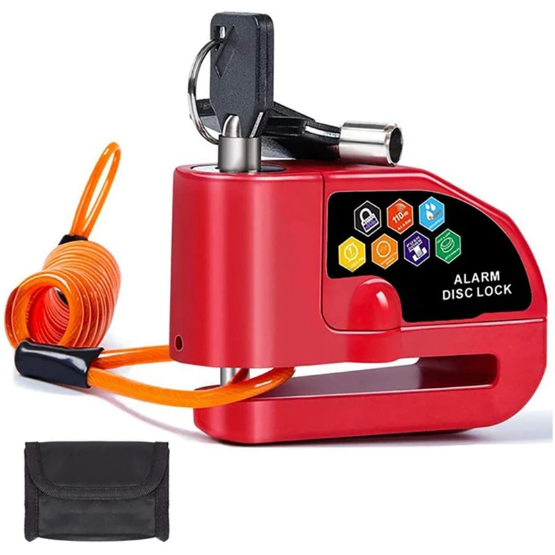 Brake Disc Lock Motorcycle Alarm Lock Metal Anti Theft Wheel Padlock Security Loud for Scooter Bicycle
Brake Disc Lock Motorcycle Alarm Lock Metal Anti Theft Wheel Padlock Security Loud for Scooter Bicycle