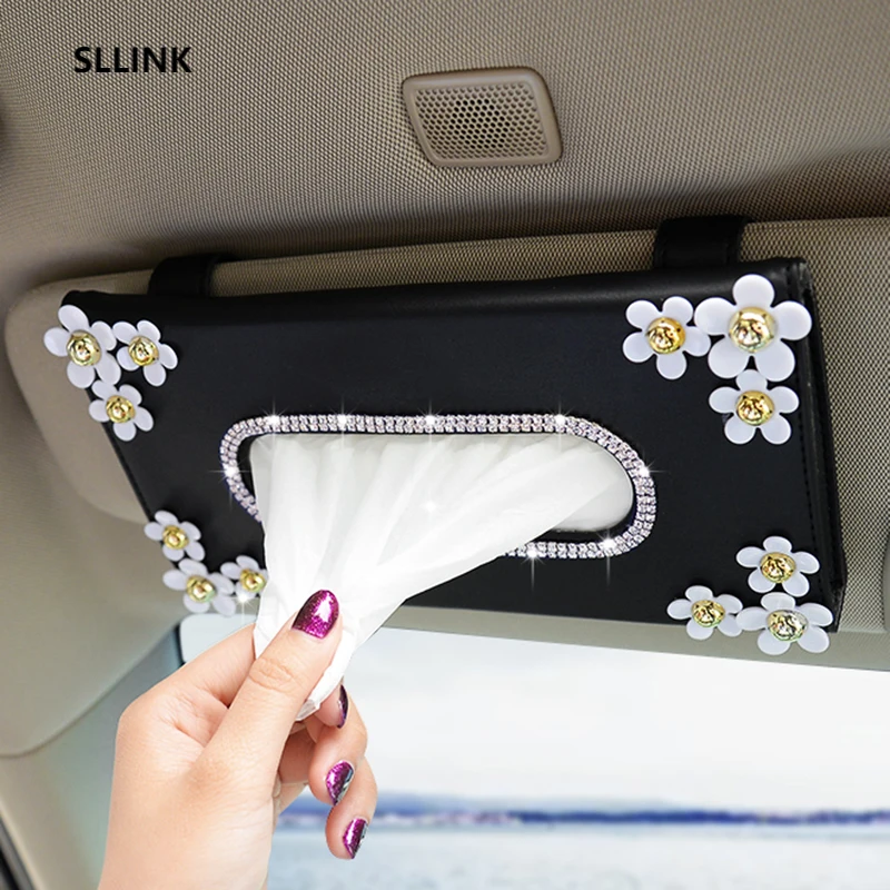 1 Pcs Car Crystal Paper Box with Chrysanthemum Crystal Tissue Box Cae Interior Decoration Accessories for Sun Visor Type
1 Pcs Car Crystal Paper Box with Chrysanthemum Crystal Tissue Box Cae Interior Decoration Accessories for Sun Visor Type