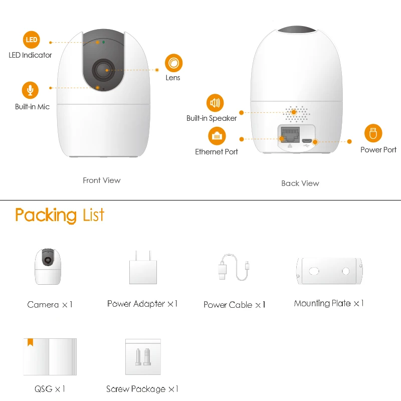 Dahua IMOU WiFi 1080P HD IPC Pan&Tilt Night Vision Two-way Talk MIC H.265 ONVIF P2P Baby Monit Home Security PTZ camera Ranger2
Dahua IMOU WiFi 1080P HD IPC Pan&Tilt Night Vision Two-way Talk MIC H.265 ONVIF P2P Baby Monit Home Security PTZ camera Ranger2