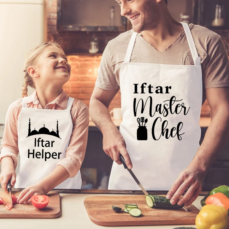 Iftar Master Chef Father mom Son Daughter family apron happy Eid Mubarak Muslim Islamic Ramadan Kareem dinner decoration gift
Iftar Master Chef Father mom Son Daughter family apron happy Eid Mubarak Muslim Islamic Ramadan Kareem dinner decoration gift