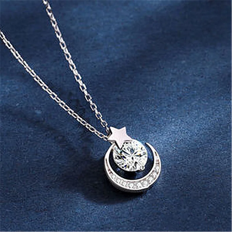 Moon Necklace Simple To Send Girlfriend Clavicle Chain Simple Temperament Star and Moon Necklace
Moon Necklace Simple To Send Girlfriend Clavicle Chain Simple Temperament Star and Moon Necklace