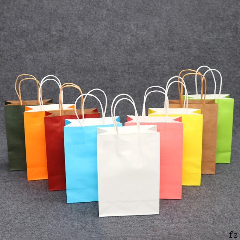 50 Pcs Multifunction Paper Bag Kraft Paper Gift Bag Shopping Bags with Handles 21x15x8cm
50 Pcs Multifunction Paper Bag Kraft Paper Gift Bag Shopping Bags with Handles 21x15x8cm