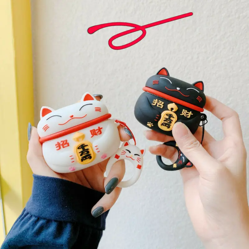 Silicone Case Protect Cover For Apple AirPods Pro Lucky Cat Earphone Case For Bluetooth Headset
Silicone Case Protect Cover For Apple AirPods Pro Lucky Cat Earphone Case For Bluetooth Headset