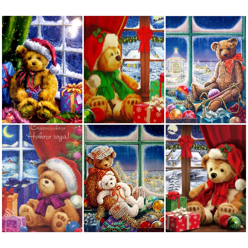 Handicrafts Diamond Embroidery Christmas Cartoon Bear Mosaic Picture of Rhinestones Diamond Painting Cross Stitch Kits Gifts
Handicrafts Diamond Embroidery Christmas Cartoon Bear Mosaic Picture of Rhinestones Diamond Painting Cross Stitch Kits Gifts