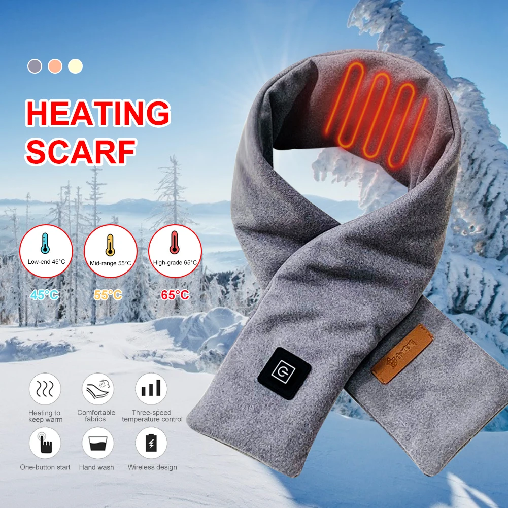 High Quality Heated Scarf Winter Scarf USB Electric Heated Neck Wrap With 3 Heating Levels Electric Warm Scarf For Men And Women
High Quality Heated Scarf Winter Scarf USB Electric Heated Neck Wrap With 3 Heating Levels Electric Warm Scarf For Men And Women