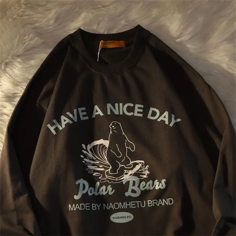 Новинка 2021, Свитшот в стиле Харадзюку с забавным медведем и надписью, женская брендовая модная уличная одежда, топы с длинным рукавом, одежд...
Новинка 2021, Свитшот в стиле Харадзюку с забавным медведем и надписью, женская брендовая модная уличная одежда, топы с длинным рукавом, одежд...