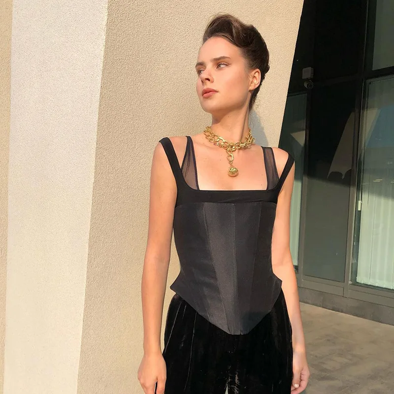 SEASONS Sleeveless Solid Patchwork Backless Camis Crop Top Autumn Winter Women Fashion Sexy Streeywear Casual Wear ASVE82402
SEASONS Sleeveless Solid Patchwork Backless Camis Crop Top Autumn Winter Women Fashion Sexy Streeywear Casual Wear ASVE82402