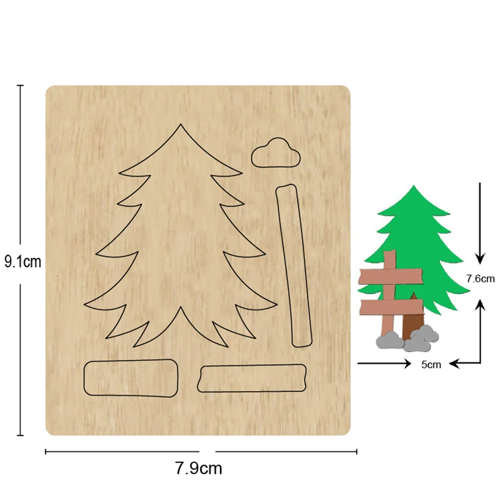 Pine tree and fence handmade leather goods DIY bronzing engraving laser leather cutting mold crafts wooden kraft paper tools
Pine tree and fence handmade leather goods DIY bronzing engraving laser leather cutting mold crafts wooden kraft paper tools