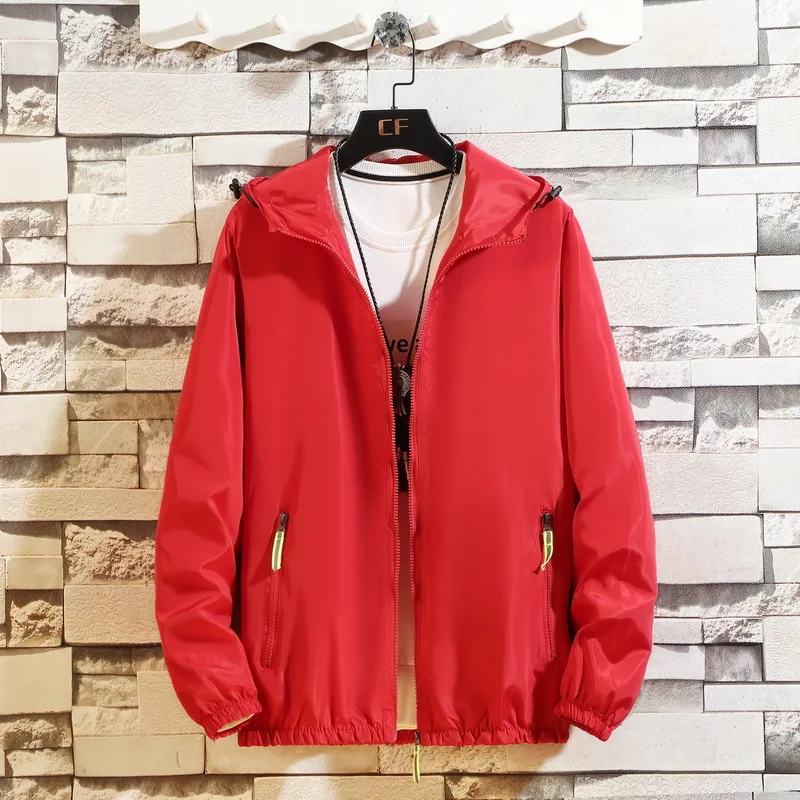 Spring And Autumn Thin Solid Color Jacket Male And Adolescent Students Hooded Sportswear Jacket
Spring And Autumn Thin Solid Color Jacket Male And Adolescent Students Hooded Sportswear Jacket