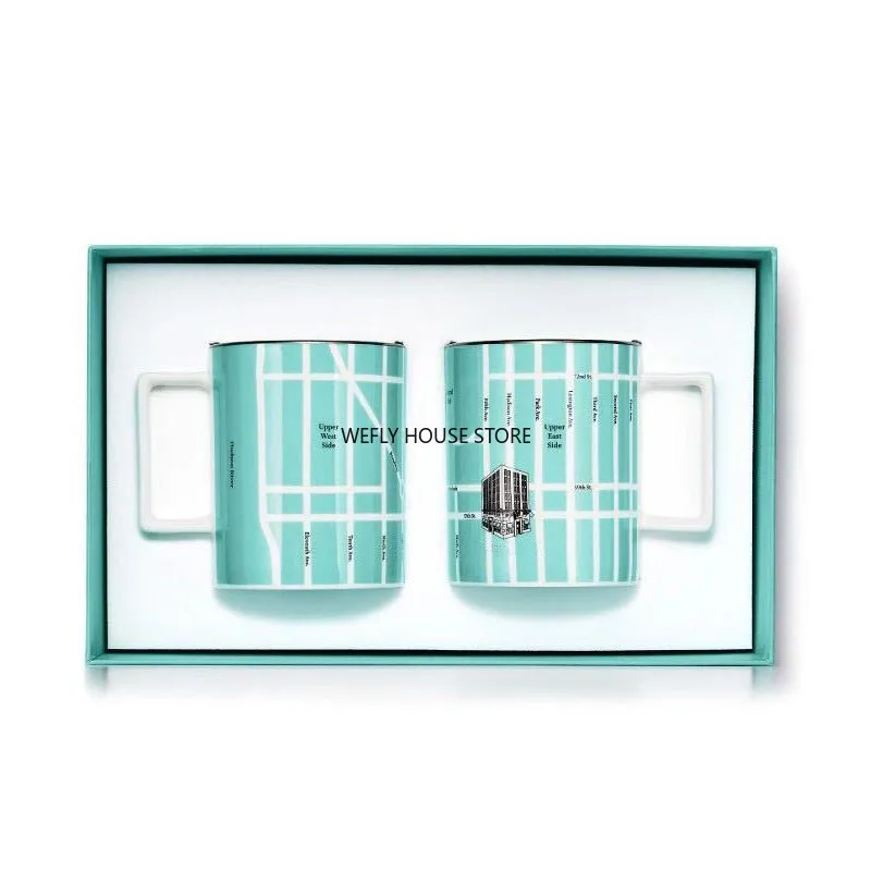 Blue Ceramics Mugs Coffee/Tea/Milk/Water Cups 2 Pieces Set WIth Box & Bag Wedding Birthday Gifts Party Drinking Utensils 300ML
Blue Ceramics Mugs Coffee/Tea/Milk/Water Cups 2 Pieces Set WIth Box & Bag Wedding Birthday Gifts Party Drinking Utensils 300ML