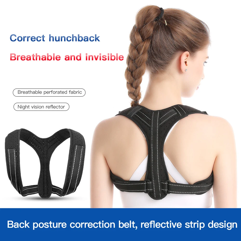 Adjustable Back Posture Corrector Therapy Corset Spine Support Belt Lumbar Back Posture Correction Bandage with Reflective Strip
Adjustable Back Posture Corrector Therapy Corset Spine Support Belt Lumbar Back Posture Correction Bandage with Reflective Strip