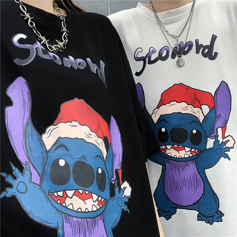 Hip-Hop Ladies T-Shirt Harajuku Street Style Short-Sleeved Loose Top Summer Korean Version Of The New Cartoon Couple T-Shirt
Hip-Hop Ladies T-Shirt Harajuku Street Style Short-Sleeved Loose Top Summer Korean Version Of The New Cartoon Couple T-Shirt