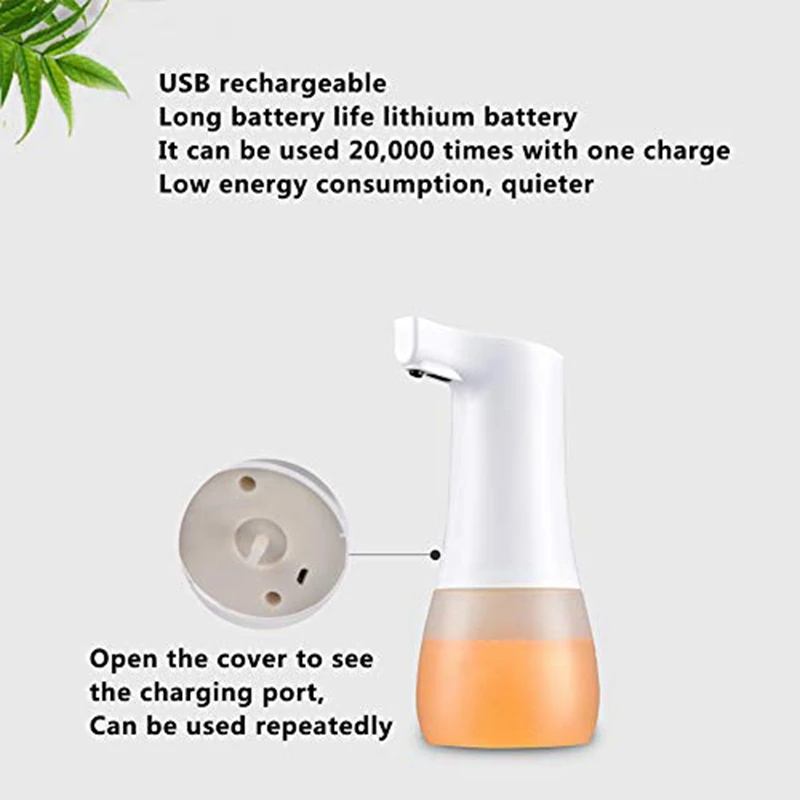 Automatic Foaming Soap Dispenser Automatic Hands Free Soap Dispenser Waterproof Touchless Soap Dispenser for Bathroom