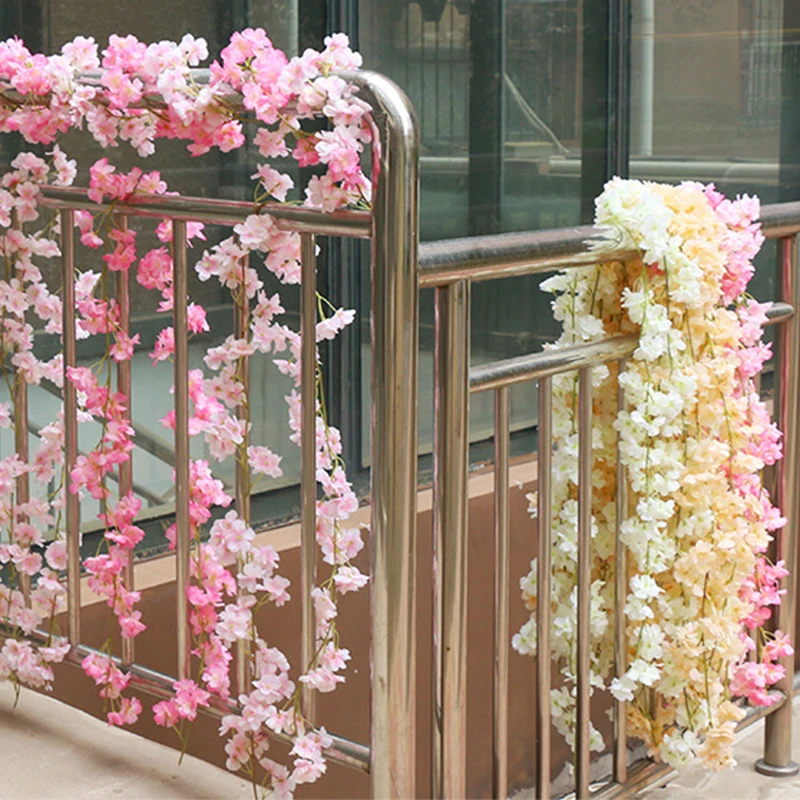 Artificial Cherry Blossom Vine Wall Hanging Flower Wedding Home Room Garden Decoration Rattan DIY Fake Plant Leaf Wreath Roman
Artificial Cherry Blossom Vine Wall Hanging Flower Wedding Home Room Garden Decoration Rattan DIY Fake Plant Leaf Wreath Roman