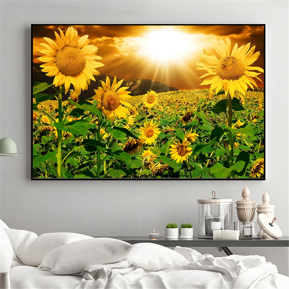 Sunflower Canvas Painting Rustic Home Decor Wall Pictures for Living Room Kitchen Decoration Landscape Poster Sunflower Print
Sunflower Canvas Painting Rustic Home Decor Wall Pictures for Living Room Kitchen Decoration Landscape Poster Sunflower Print