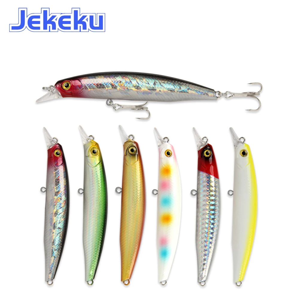 JEKEKU 1pc 80mm 10g Hard Minnow Bait Artificial Fishing Lure Floating Fishing Lure with 2 Sharp Strong Japan Treble Hook
JEKEKU 1pc 80mm 10g Hard Minnow Bait Artificial Fishing Lure Floating Fishing Lure with 2 Sharp Strong Japan Treble Hook